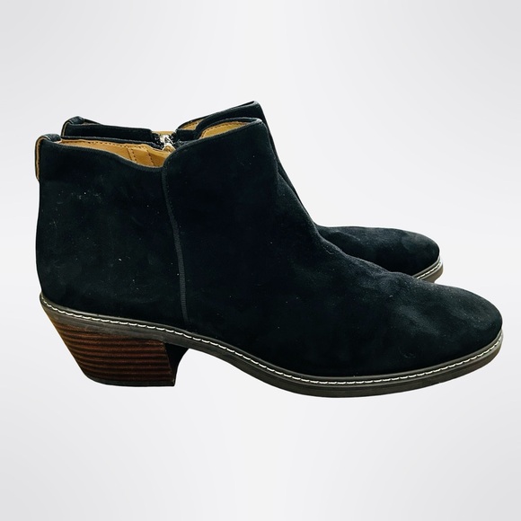 Sam Edelman Black Suede Ankle Booties - Picture 3 of 7